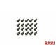 GAUI Socket Head Button Self Taping Screws-Black(2x5)x20pcs
