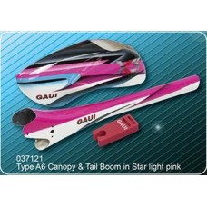 GAUI Type A6 Canopy+Tail Boom in Star light pink(for X3)