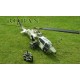 ROBAN 700 Size AH-1 Grey and Green Kit with Metal Main Blade Grips